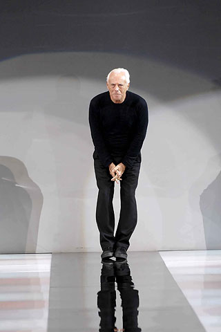 Armani takes a bow